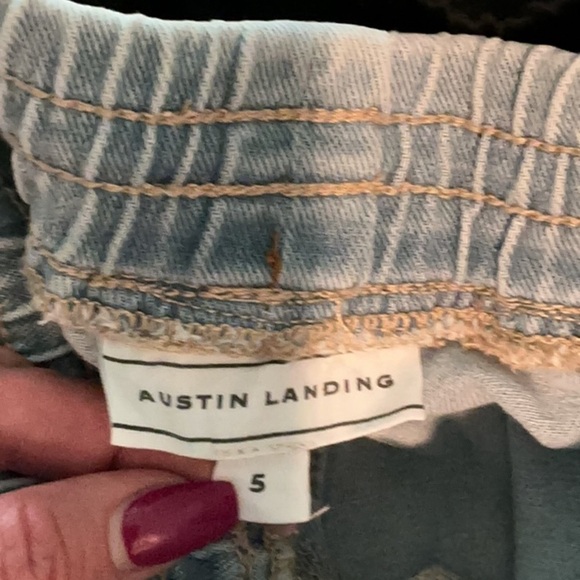 Austin Landing Women’s Two Tone Blue Wide-Leg Tear Athletic Pants NWT 5 - Picture 2 of 10